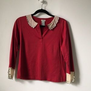 Fancy French cuffs top